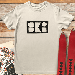 Abstract Ski T Shirt Gift For Skier