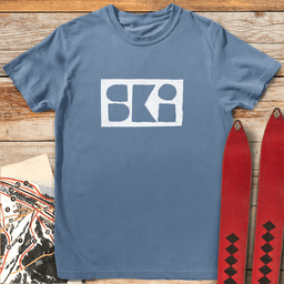 Abstract Ski T Shirt Gift For Skier
