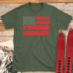 American Snowboarder T Shirt Gift For Snowboarder