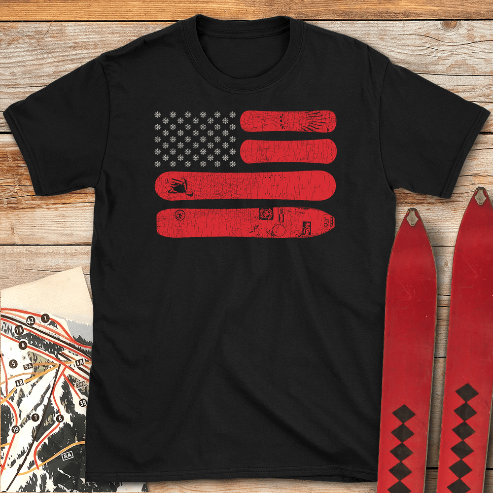 American Snowboarder T Shirt Gift For Snowboarder