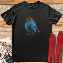 Blue Bird T Shirt Gift For Skier