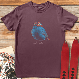 Blue Bird T Shirt Gift For Skier
