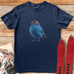 Blue Bird T Shirt Gift For Skier