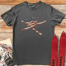 American Freeskier T Shirt Gift For Skier
