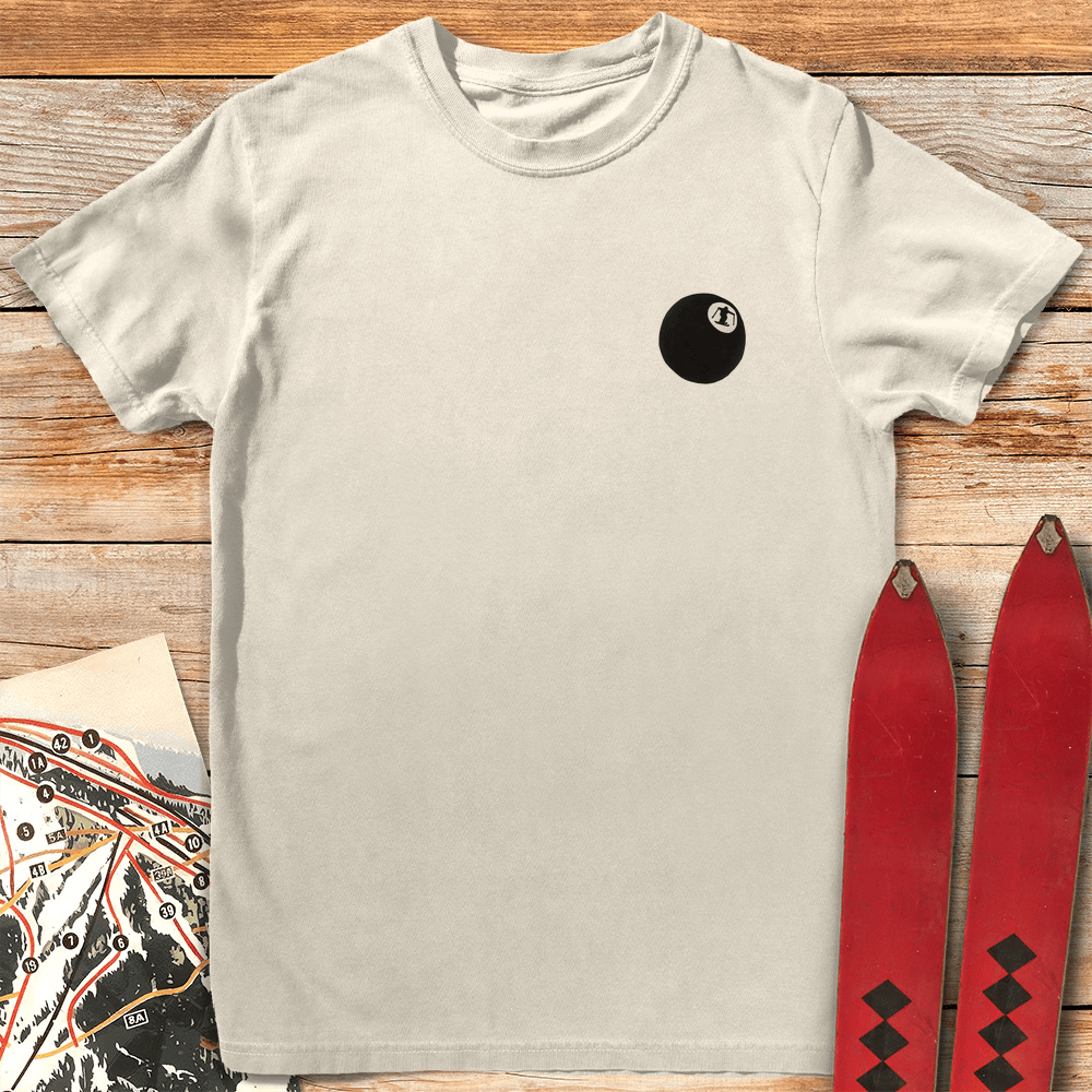 8 Ball Skier T Shirt Gift For Skier