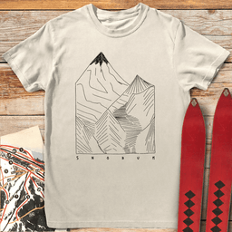 Alpine Freehand T Shirt Gift For Skier