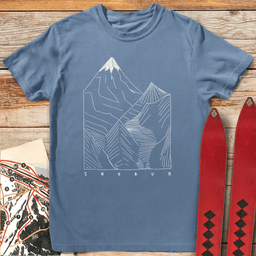 Alpine Freehand T Shirt Gift For Skier