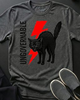 Ungovernable Tee Gift For Cat Lover