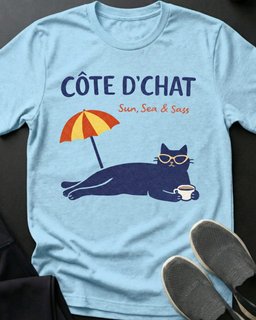 Sun Sea Sass Tee Gift For Cat Lover