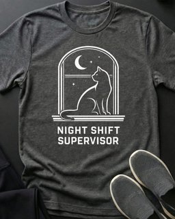 Supervisor Tee Gift For Cat Lover