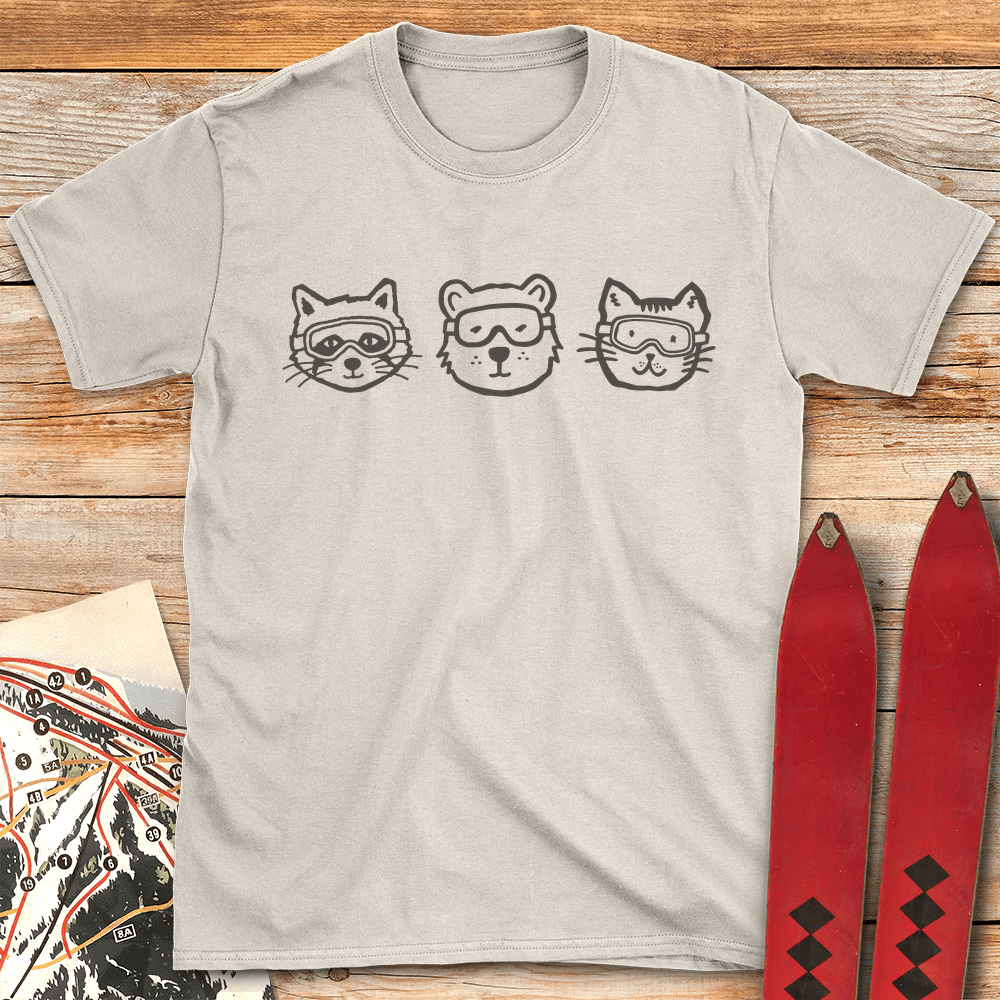 Animal Ski Team T Shirt Gift For Skier