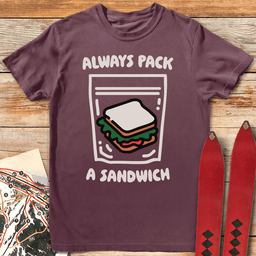 Always Sandwich T Shirt Gift For Skier