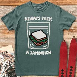 Always Sandwich T Shirt Gift For Skier