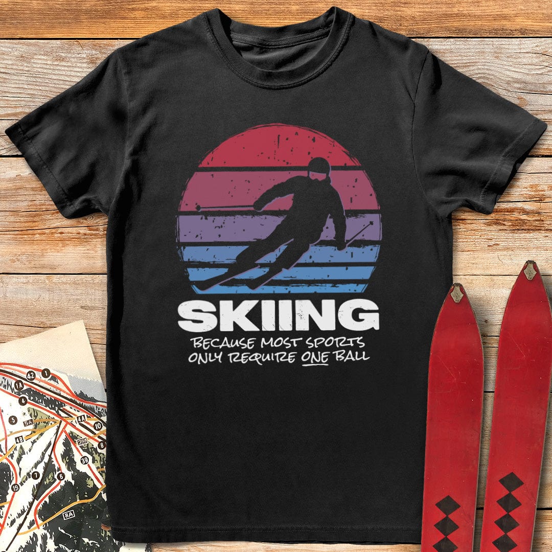 Balls Required T Shirt Gift For Skier