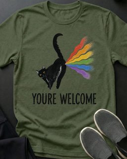 Youre Welcome Tee Gift For Cat Lover
