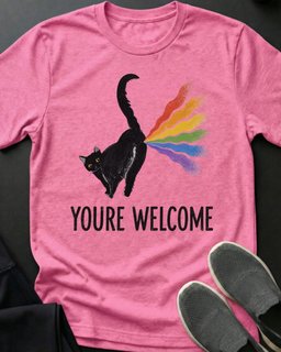 Youre Welcome Tee Gift For Cat Lover