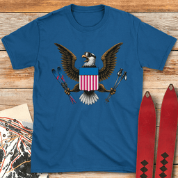 American Ski Eagle T Shirt Gift For Skier