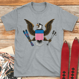 American Ski Eagle T Shirt Gift For Skier