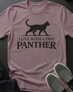 Tiny Panther Tee Gift For Cat Lover