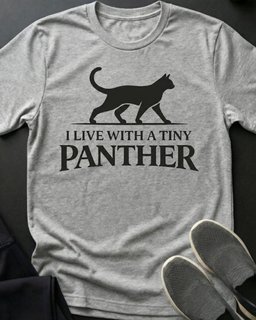 Tiny Panther Tee Gift For Cat Lover
