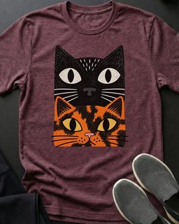 Tortie Stack Tee Gift For Cat Lover