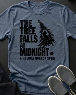 Tree Falls Tee Gift For Cat Lover