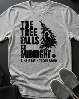 Tree Falls Tee Gift For Cat Lover