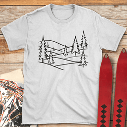 Alpine Hills T Shirt Gift For Skier
