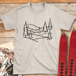 Alpine Hills T Shirt Gift For Skier