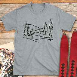 Alpine Hills T Shirt Gift For Skier