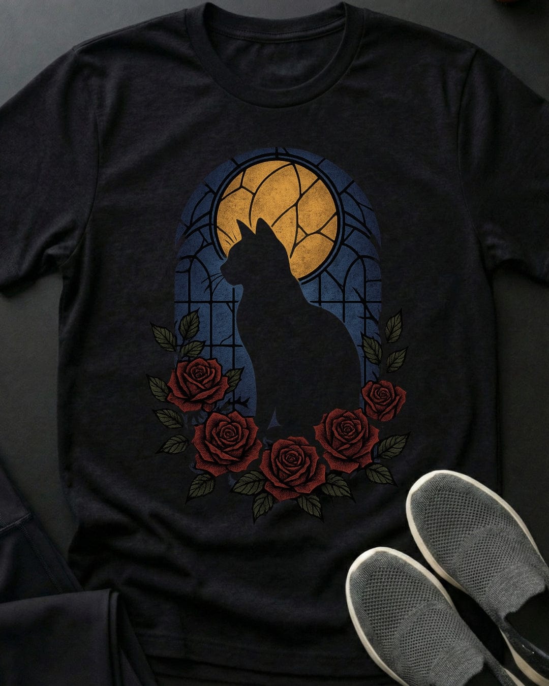 Window Kitty Tee Gift For Cat Lover