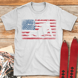 American Carve T Shirt Gift For Skier