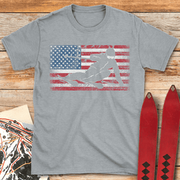 American Carve T Shirt Gift For Skier