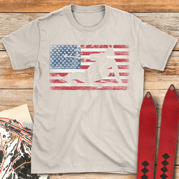 American Carve T Shirt Gift For Skier