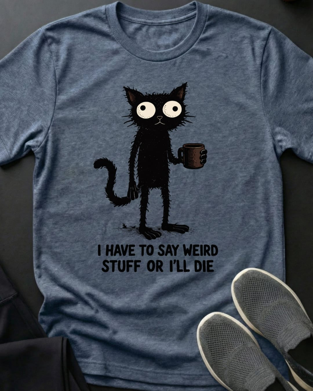Weird Stuff Tee Gift For Cat Lover