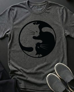 Yin Yang Ii Tee Gift For Cat Lover