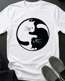 Yin Yang Ii Tee Gift For Cat Lover