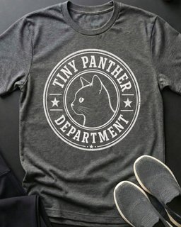 Tiny Panther Dept Tee Gift For Cat Lover