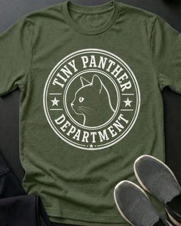 Tiny Panther Dept Tee Gift For Cat Lover