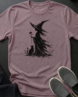 Witchy Friends Tee Gift For Cat Lover