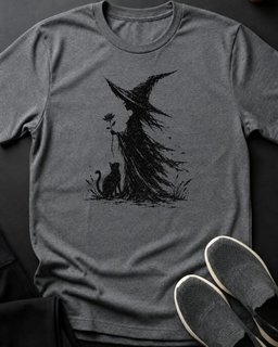 Witchy Friends Tee Gift For Cat Lover