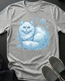 Winter Kitty Tee Gift For Cat Lover