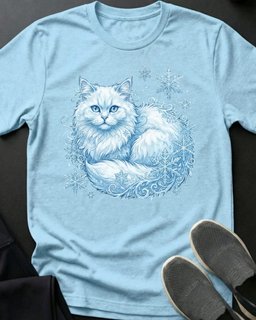Winter Kitty Tee Gift For Cat Lover