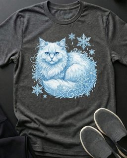 Winter Kitty Tee Gift For Cat Lover