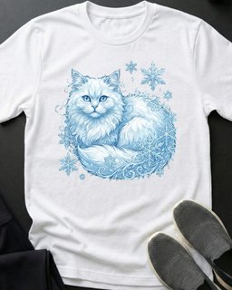 Winter Kitty Tee Gift For Cat Lover