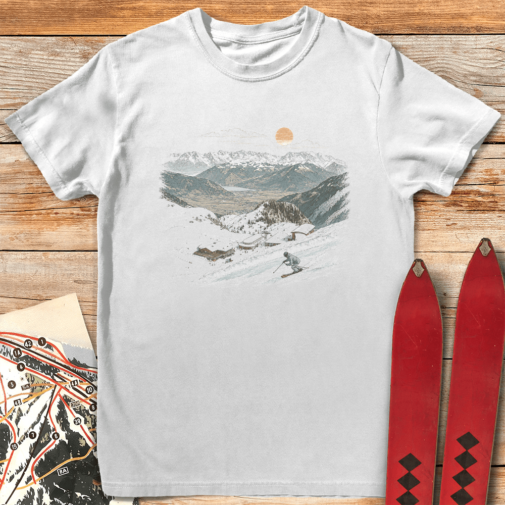 Base Lodge Skier T Shirt Gift For Skier