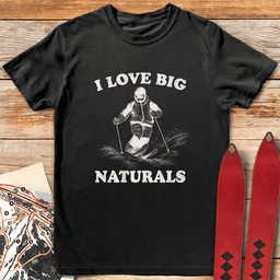 Big Natural Skier T Shirt Gift For Skier