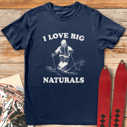 Big Natural Skier T Shirt Gift For Skier