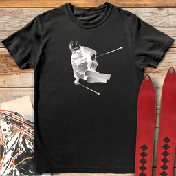 Bitmap Ski Style T Shirt Gift For Skier
