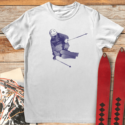 Bitmap Ski Style T Shirt Gift For Skier